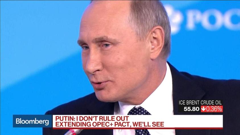 Putin dice pacto con OPEP podría extenderse hasta fines de 2018