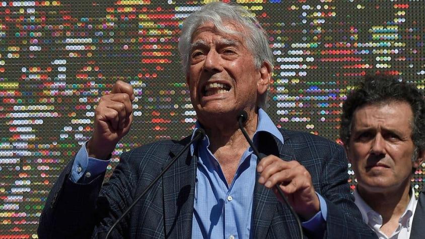 Siete frases de Vargas Llosa en la manifestación contra la independencia de Cataluña