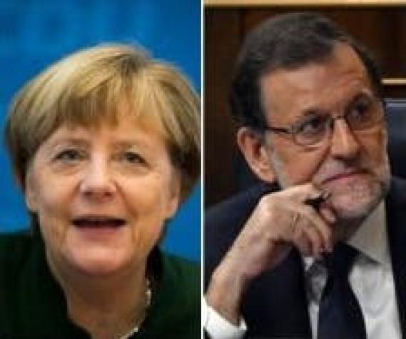 Merkel habla con Rajoy y reafirma apoyo a la "unidad de España" y al diálogo