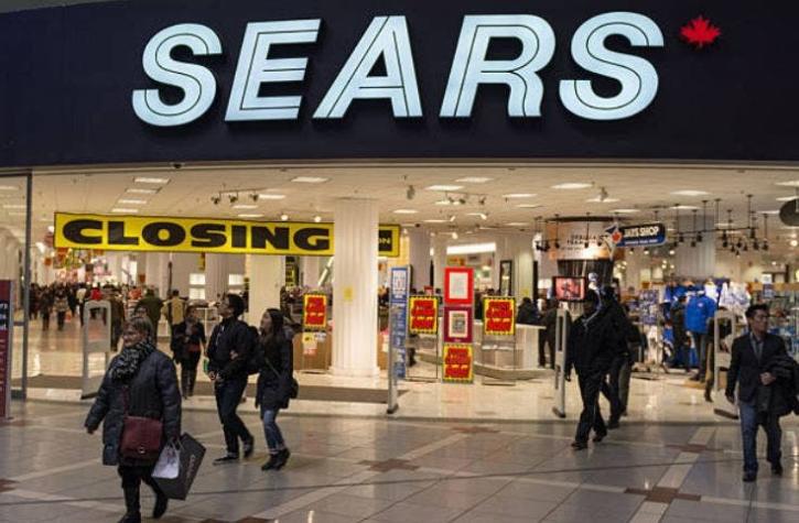 Sears cierra sus tiendas en Canadá y despide a 12 mil empleados
