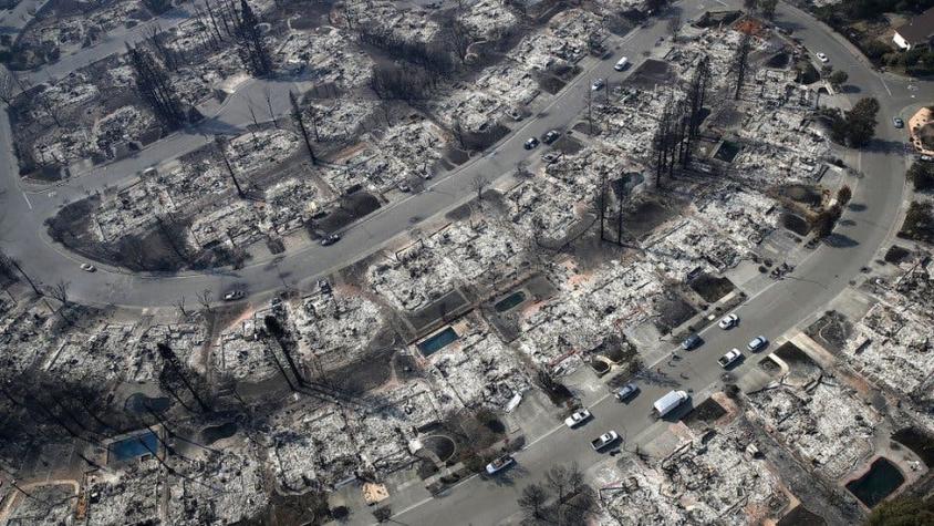[FOTOS] Las impresionantes imágenes aéreas de la devastación en California