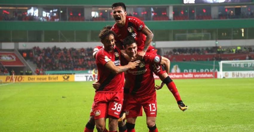 Aránguiz anota golazo en goleada de Bayer Leverkusen por la Copa de Alemania