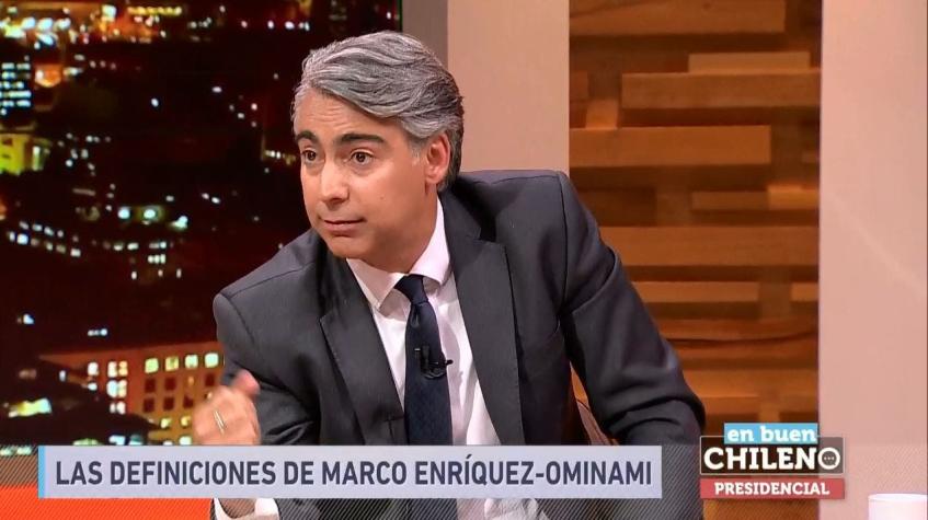 Marco Enríquez-Ominami: "Si vota poca gente, Piñera puede ganar en primera vuelta".