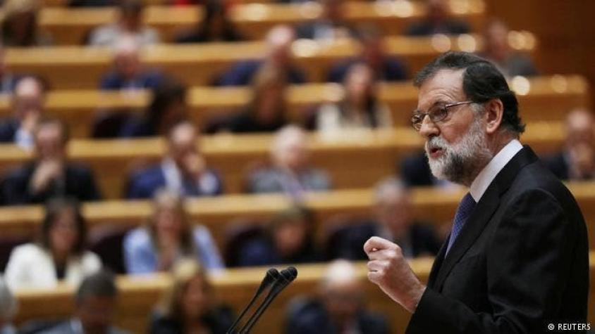 Rajoy al Senado español: "No hay alternativa en Cataluña"