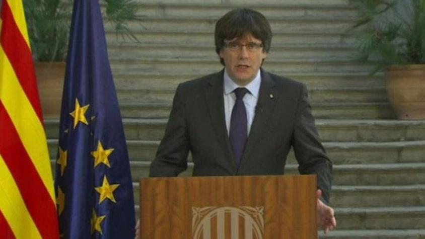 Carles Puigdemont no acepta su destitución como presidente de Cataluña