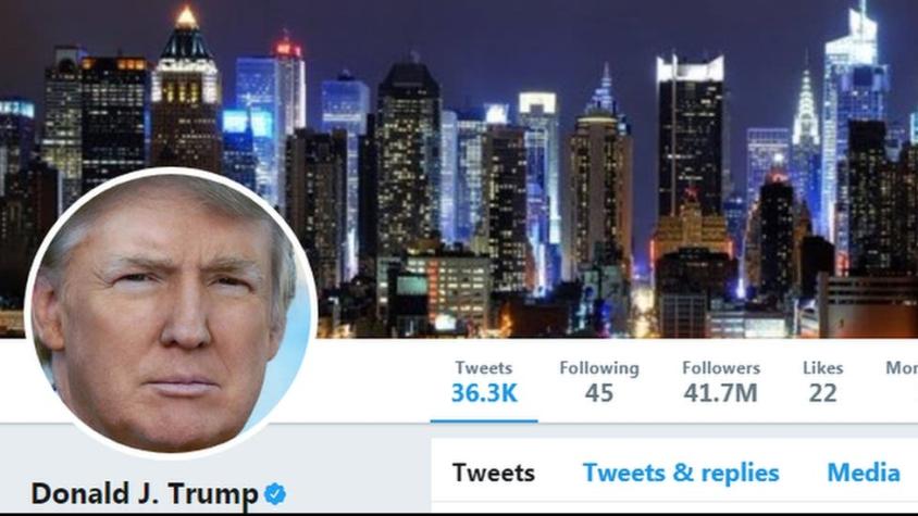 Por qué la cuenta de Twitter de Donald Trump desapareció por 11 minutos