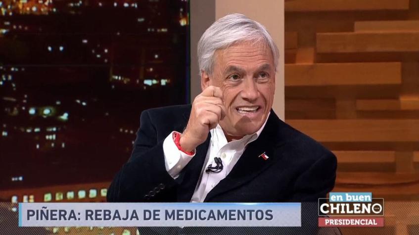 [VIDEO] Sebastián Piñera: "El lobby de las farmacias y laboratorios es muy poderoso"