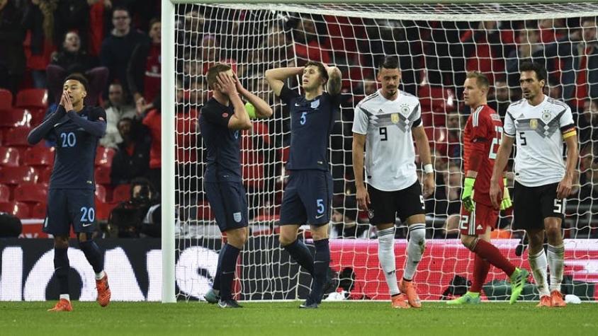 Inglaterra y Alemania firman empate en el clásico del fútbol europeo