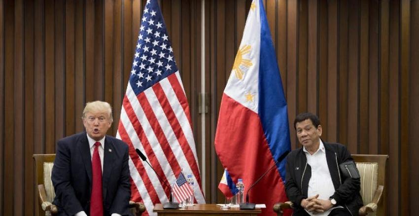 Trump asegura que tiene "muy buenas relaciones" con el presidente Duterte