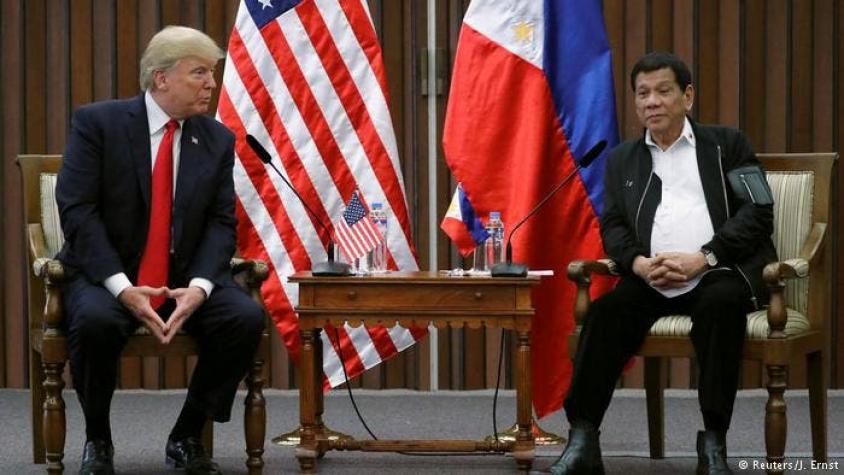 Trump defiende Derechos Humanos junto al criticado Duterte