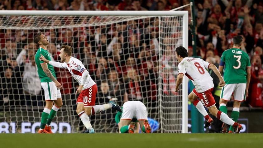 Ya son 30: Dinamarca golea a Irlanda para ser el último clasificado de Europa a Rusia 2018