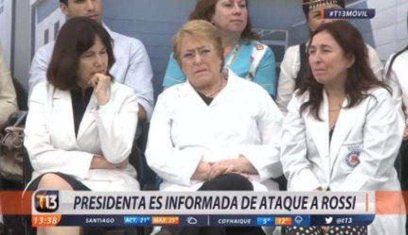 [VIDEO] El momento exacto en que Bachelet se entera del ataque a Rossi
