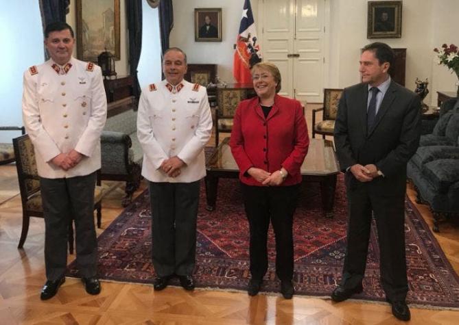 Presidenta recibió al nuevo comandante en jefe del Ejército en La Moneda