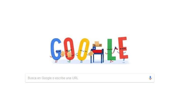 Google lanza doodle para celebrar las elecciones en Chile