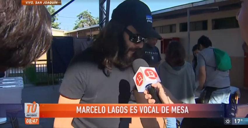 Marcelo Lagos y el "estigma" de su presencia como vocal de mesa: "La gente cree que pasará algo"