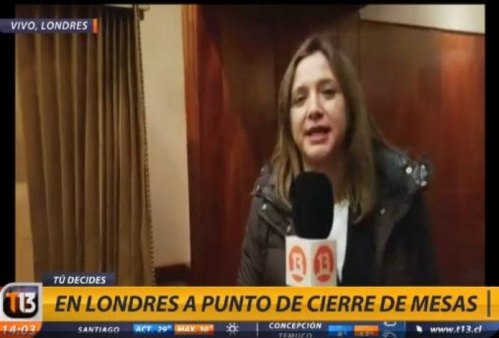 [VIDEO] Mónica Pérez relata cómo se vive el voto de los chilenos en Londres