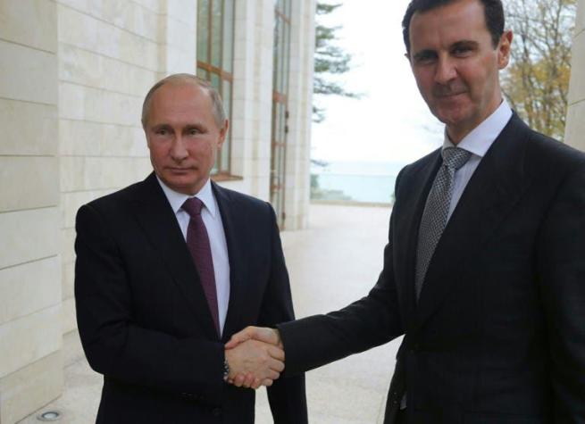 Putin se reúne con Bashar al Asad a la espera de conversación con Trump sobre Siria