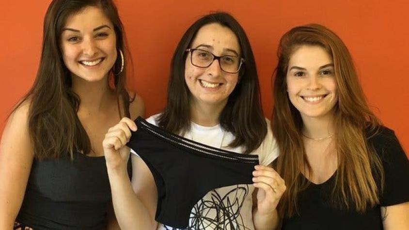 Tres jóvenes brasileñas crearon un calzón especial para los días de menstruación