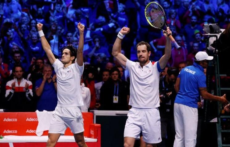 Francia se adelanta 2-1 a Bélgica en final de Copa Davis tras ganar en dobles