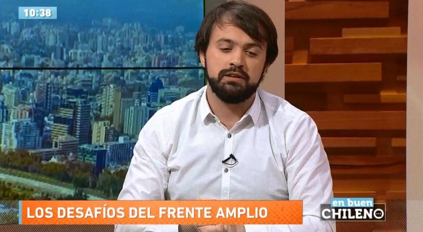 Jorge Sharp: La derecha y Sebastián Piñera es el adversario político del Frente Amplio