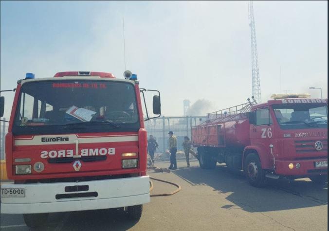 Til Til: Controlan incendio forestal que afectaba a centro del Sename y cárcel de Punta Peuco
