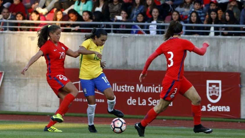 “La Roja” femenina no puede ante Brasil de Marta y cae goleada en La Serena