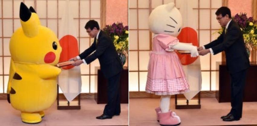 Pikachu y Hello Kitty se convierten en embajadores de Osaka