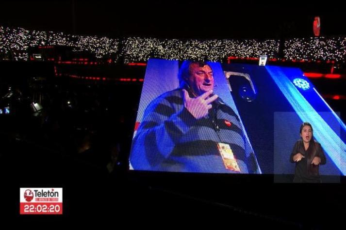 "Fracaso es cuando uno abandona": el homenaje de la Teletón a Luis María Bonini en Estadio Nacional