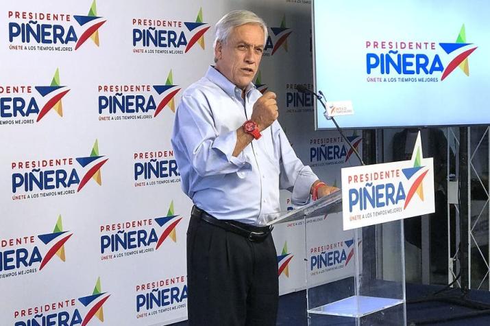 Piñera: "Mis declaraciones nunca pusieron en duda el resultado de la primera vuelta"