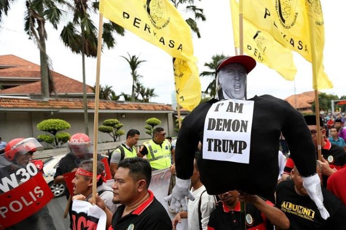 Protestas contra Trump en Malasia e Indonesia tras su decisión sobre Jerusalén