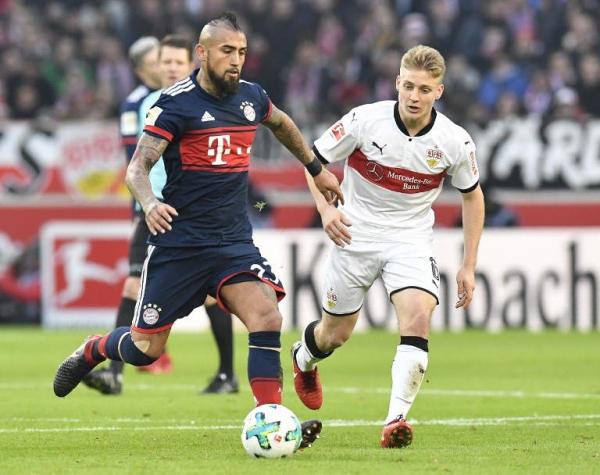 El Bayern Munich de Arturo Vidal triunfó con un gol ante Stuttgart en la Bundesliga