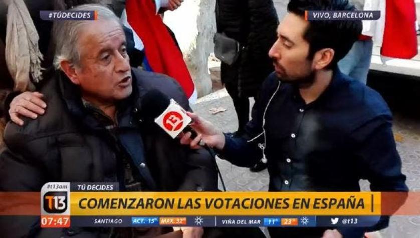 [VIDEO] Una hinchada chilena vota gritando el "ceacheí" en Barcelona