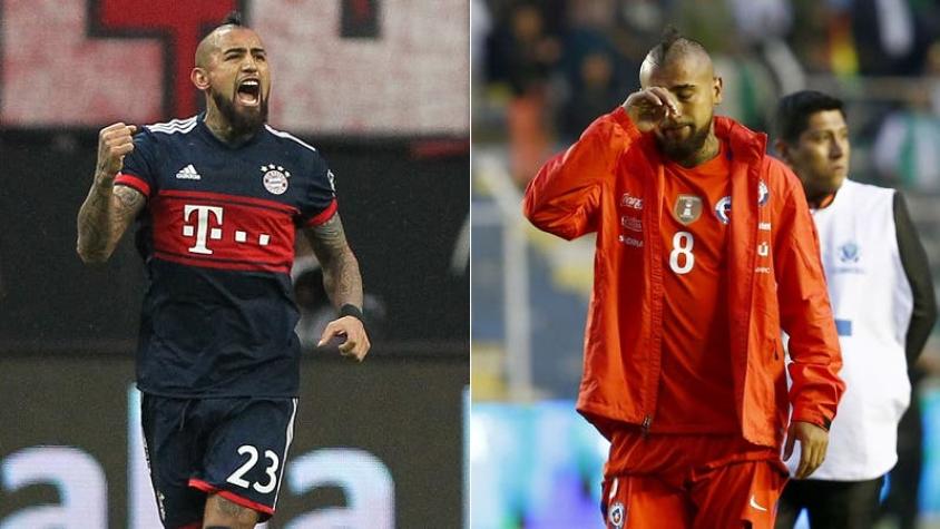 [VIDEO] Las dos caras de Vidal en el 2017: “Rey Arturo” en Bayern y sin Mundial