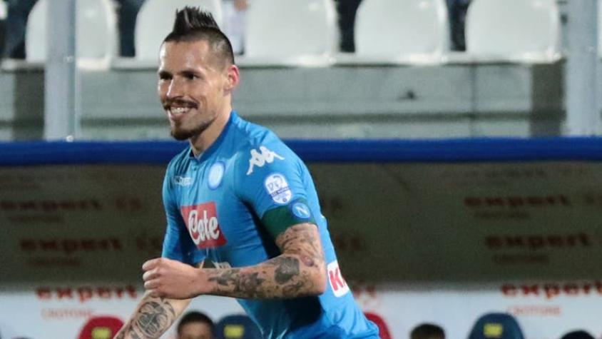 Marek Hamsik le da la victoria a un Napoli que es más líder de la Serie A