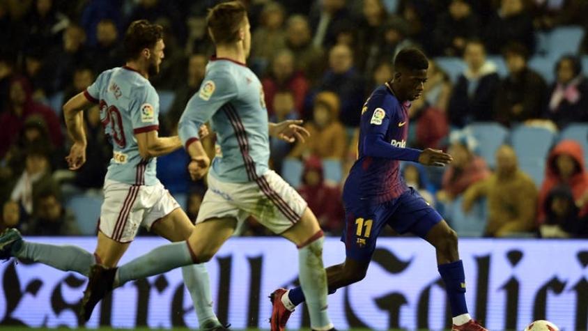 Dembélé reaparece en empate de Barcelona ante Celta de Vigo por Copa del Rey