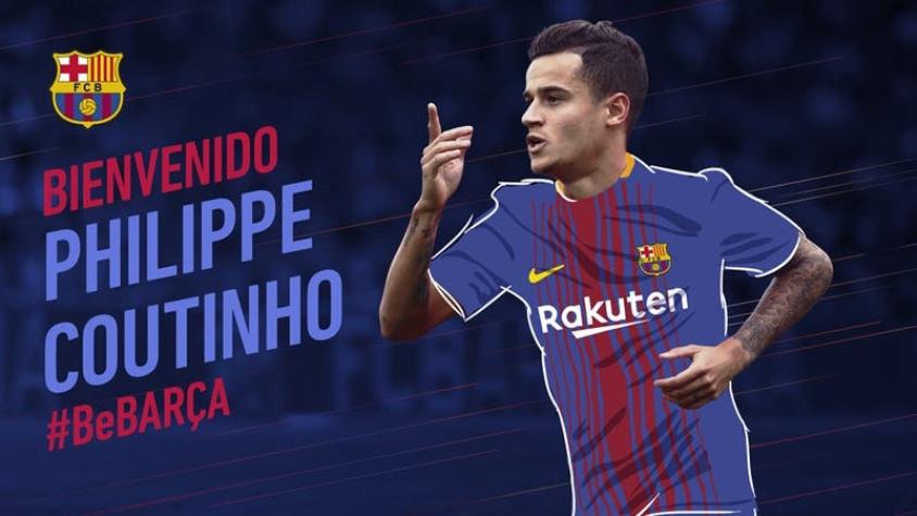 Barcelona confirma millonario fichaje de Philippe Coutinho desde el Liverpool