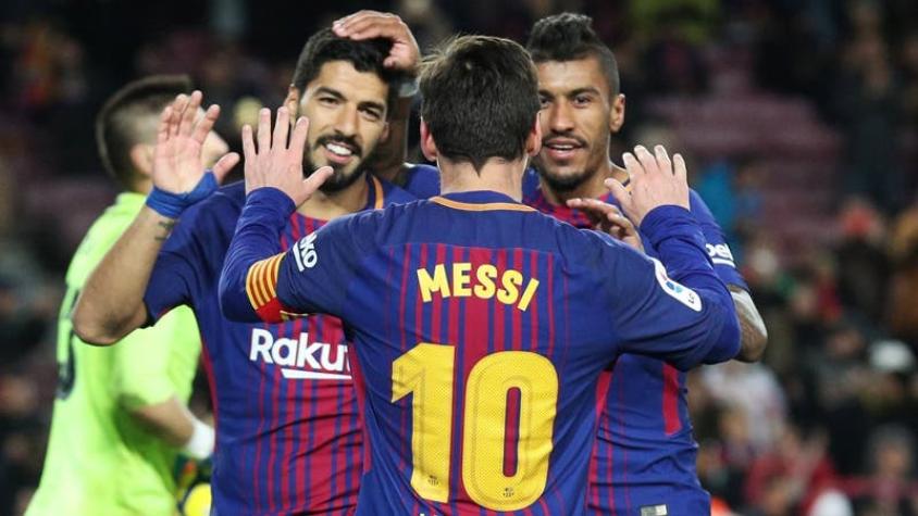 Barcelona golea al Levante de la mano de Messi y Suárez para mantener su liderato
