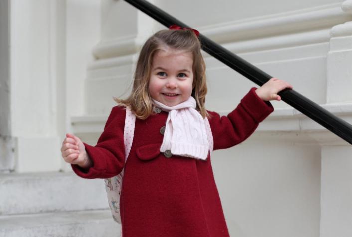 La princesa Charlotte comienza a ir al jardín infantil