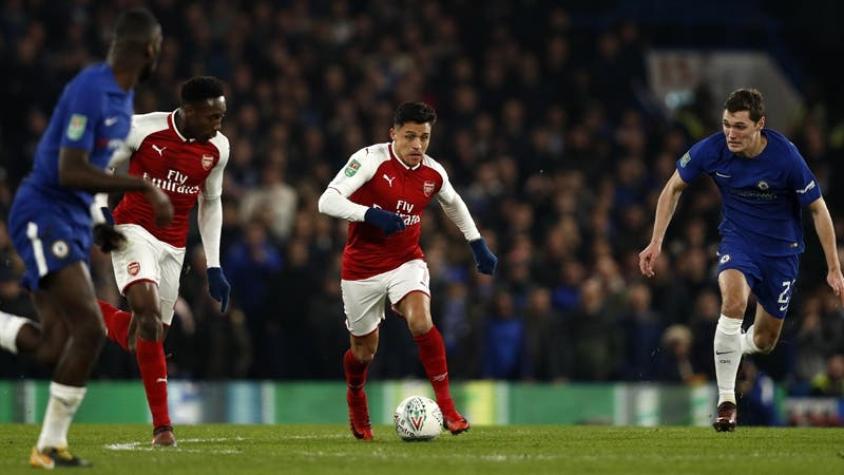 ¿Su despedida? Alexis juega en igualdad del Arsenal ante Chelsea por Copa de la Liga