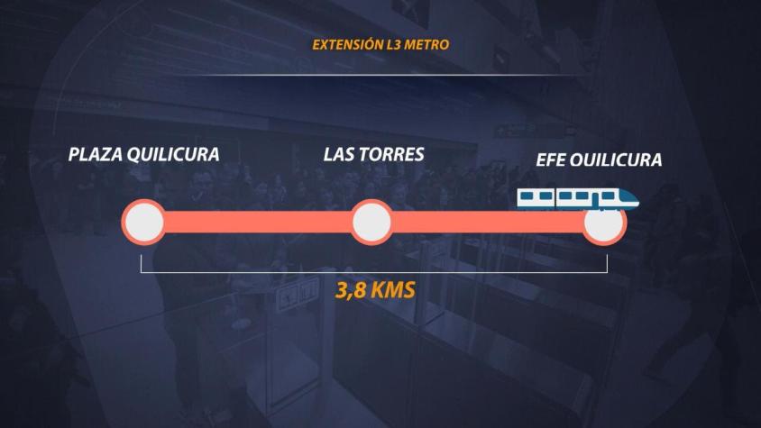 [VIDEO] Aprueban la extensión de la línea 3 del metro hasta Quilicura