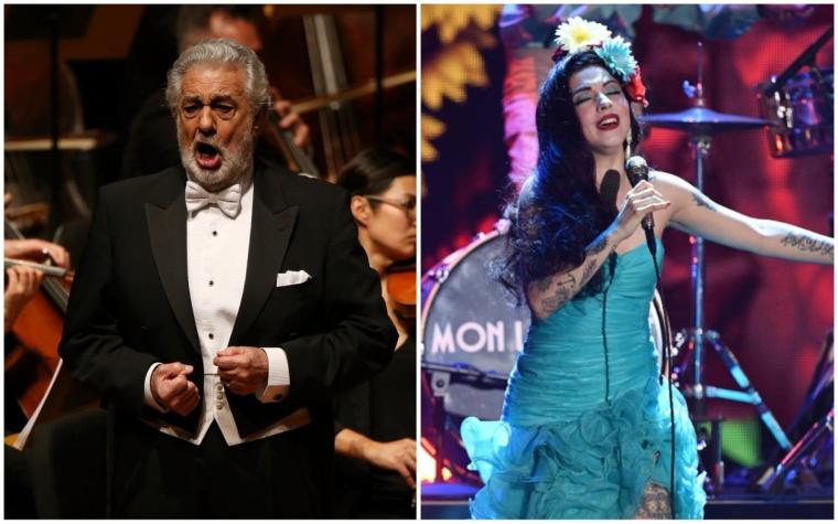 Plácido Domingo y Mon Laferte deslumbran con sus voces en el concierto "Chile en mi corazón"