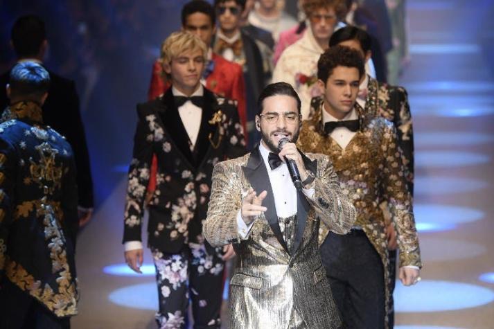 Maluma se multiplica: ahora debutó como modelo en Milán