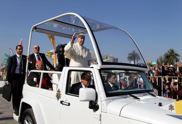 Papa Francisco: dónde ver el paso del papamóvil este martes