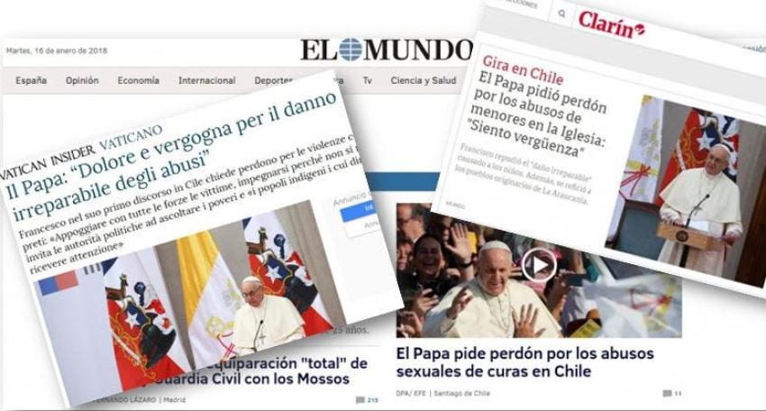 Prensa internacional se hace eco del perdón del Papa por abusos de sacerdotes