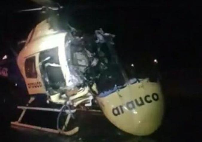 Ataque deja tres helicópteros dañados en base forestal en Curanilahue
