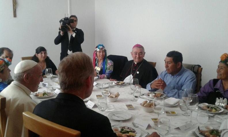La nómina de habitantes de La Araucanía que se reunieron con el Papa Francisco