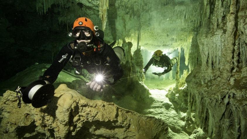 Así es la cueva submarina más grande del mundo descubierta en la península de Yucatán en México