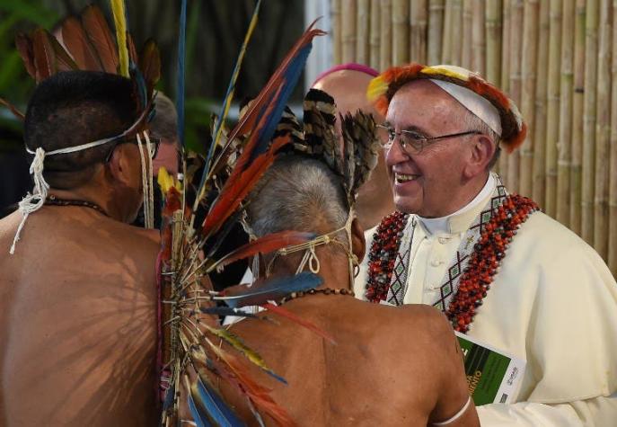 El Papa en Perú dice que la trata de personas es "esclavitud" en visita a Amazonía