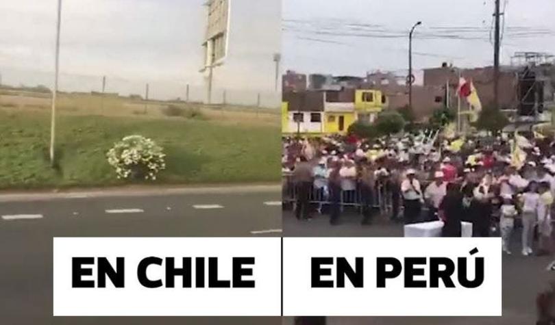 Video viral compara el "calor popular" de Lima y Santiago para recibir al Papa