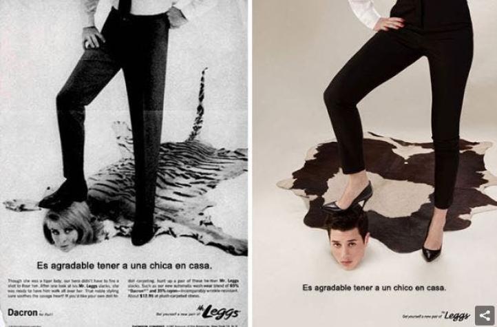 Un fotógrafo cambió los roles de género de los protagonistas de algunas publicidades sexistas